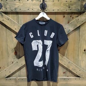 KILLSTAR CLUB 27 BLACK TEE SIZE LARGE CULT LUXURY
